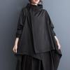 Long Sleeve Plus Size Black Casual Loose Autumn Spring Jacket Coat Women Tops