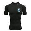 Horse Head Pattern Men's Sports T-shirt Training Fitness Gym Jogging Running Workout Compression Short Sleeve T-Shirt