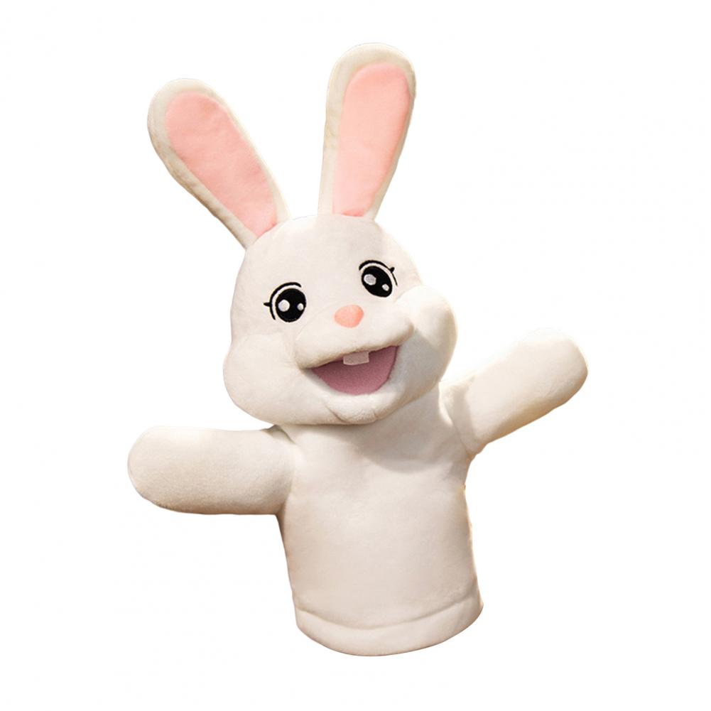 Animal Hand Puppet Rabbit Hand Puppet Telling Story Doll Toy Rabbit Glove Puppets Learning Aid Toys Kids Gifts