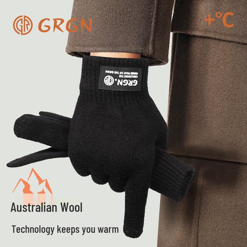 

Мужские шерстяные перчатки GRGN с сенсорным экраном