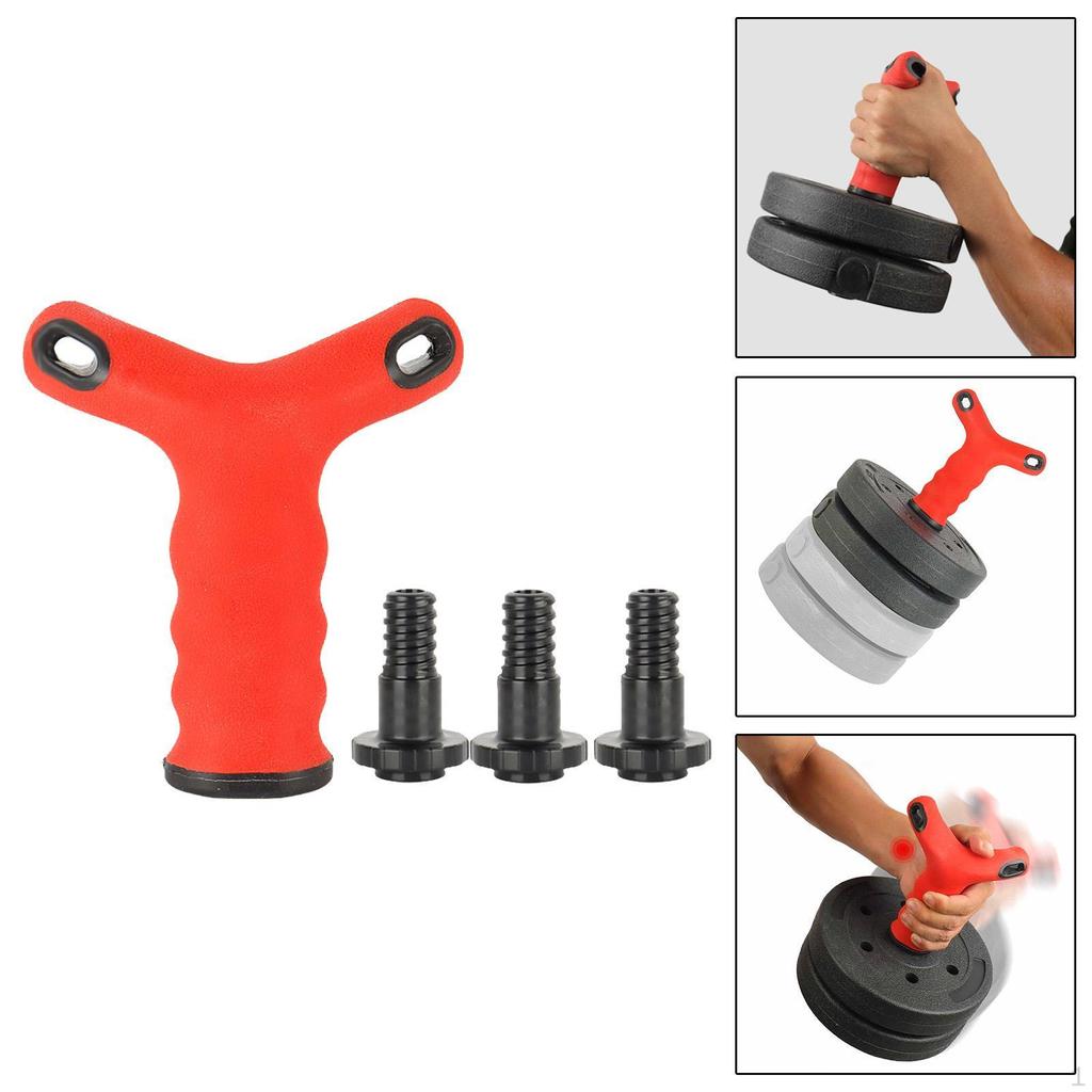 Dumbbell Grip Handle ,Converts Your Dumbbells into Kettlebells for Weights Plate ,Weighted ,Strength