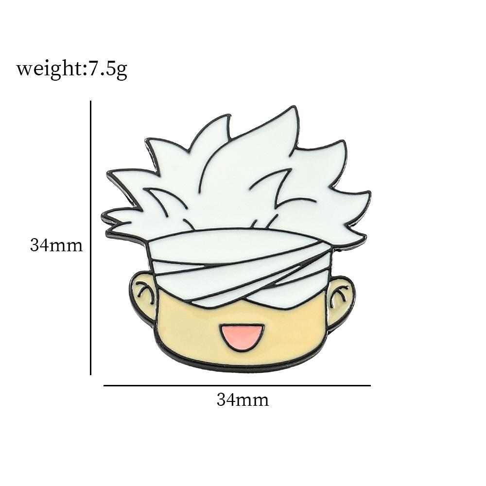 

Hot-selling, anime spell return brooch, five enlightenment cat metal badge, bag accessories pin