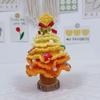 Finished Crochet Christmas Tree Decor Handmade Artificial Knitted Tabletop Ornament  Holidays