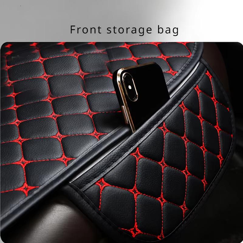 Napa Leather Car Seat Cover Minimalism Car Seat Cushion for Single Front Seat Wear-resistant and Durable, Four Seasons General