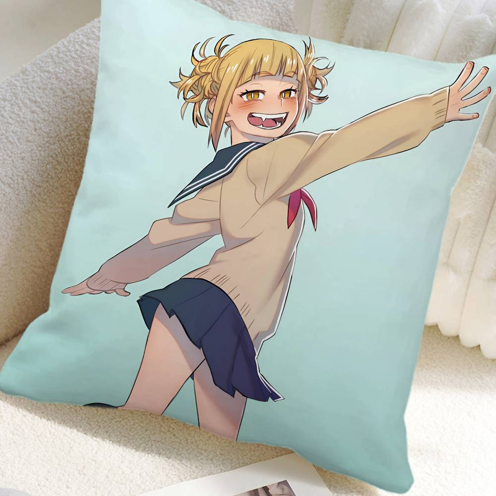 Anime My Hero Academia Himiko Toga Pillow Case Square Pillow Bedroom Sofa Leisure Comfort Cushion Car Home Decoration