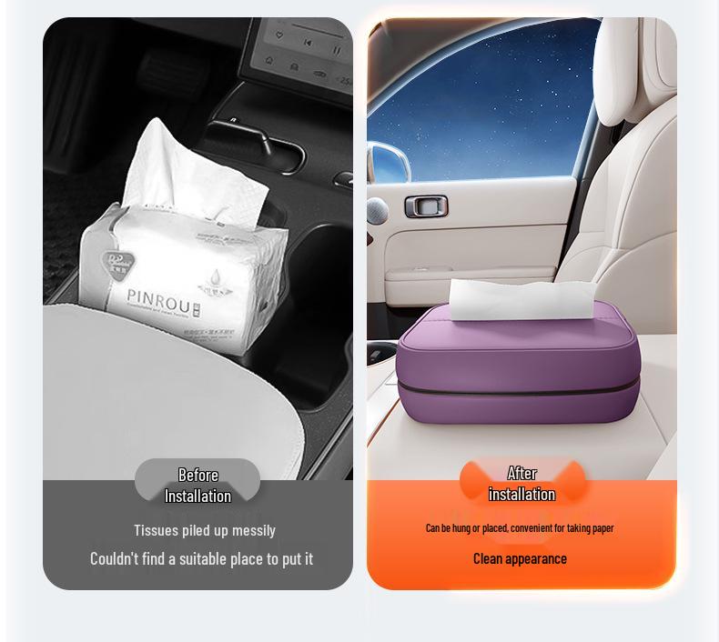 Zhiji R7 Car Tissue Box: New Model Seat Back & Armrest Hanging Holder