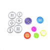 Cutting Die DIY Effective Carbon Steel Cute Button Shape Rust-resistant Stencil Mold for Card