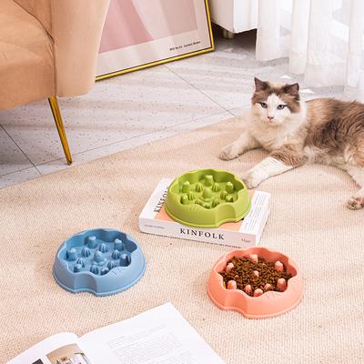 Pet Slow Food Bowl  Dog Slow Feeder  Cat Feeder, Anti-slip Anti-tipping Dog Slow Food Bowl  Large Capacity Cat Bowl
