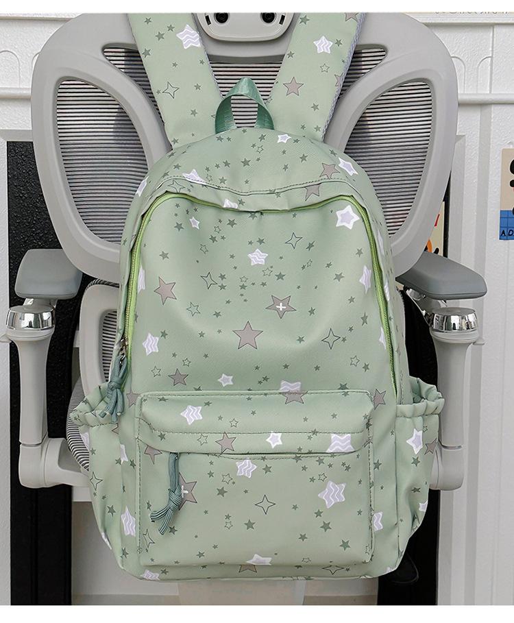 Schoolbag High Value Japanese Middle School Students Ins Schoolbag Star Versatile Backpack Large Capacity Travel Commuter Backpack Female