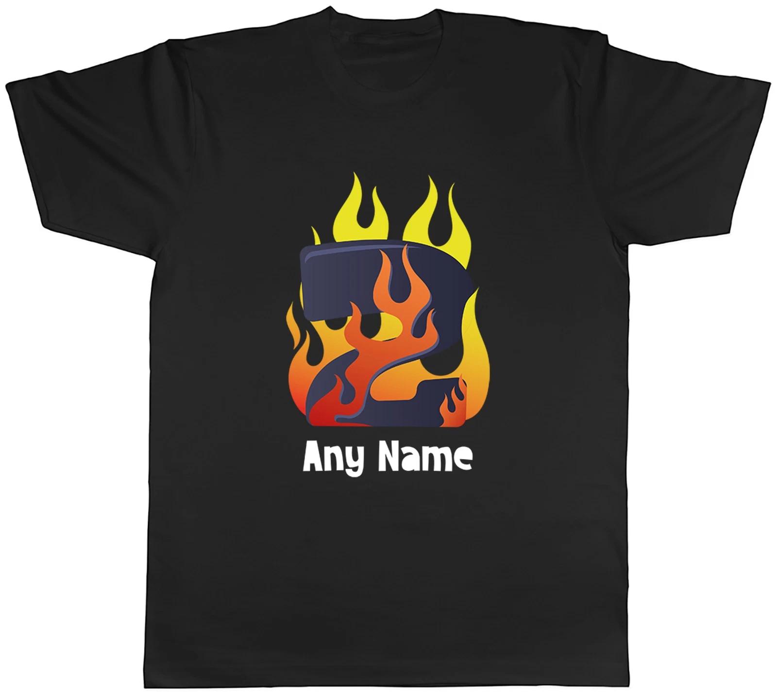 Personalised Number Day Flame Digit 2 Two Mens T-Shirt Tee Gift Top XL