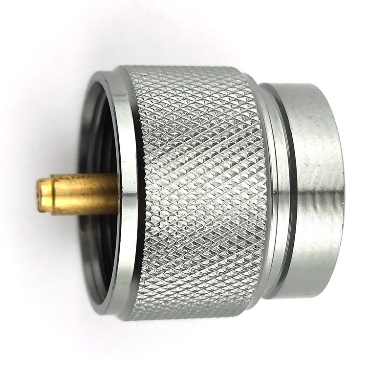 High Quality Camping Gas Furnace Converter Device Long Gas Tank Gas Furnace Conversion Head Metal Gas Tank Cylinder Adapter