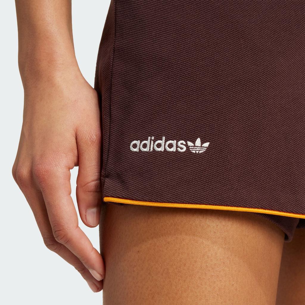 Adidas Originals 80s Skort Slim Fit Stretch Casual Shorts Women Bottoms Dark-Grey-Brown JC6170