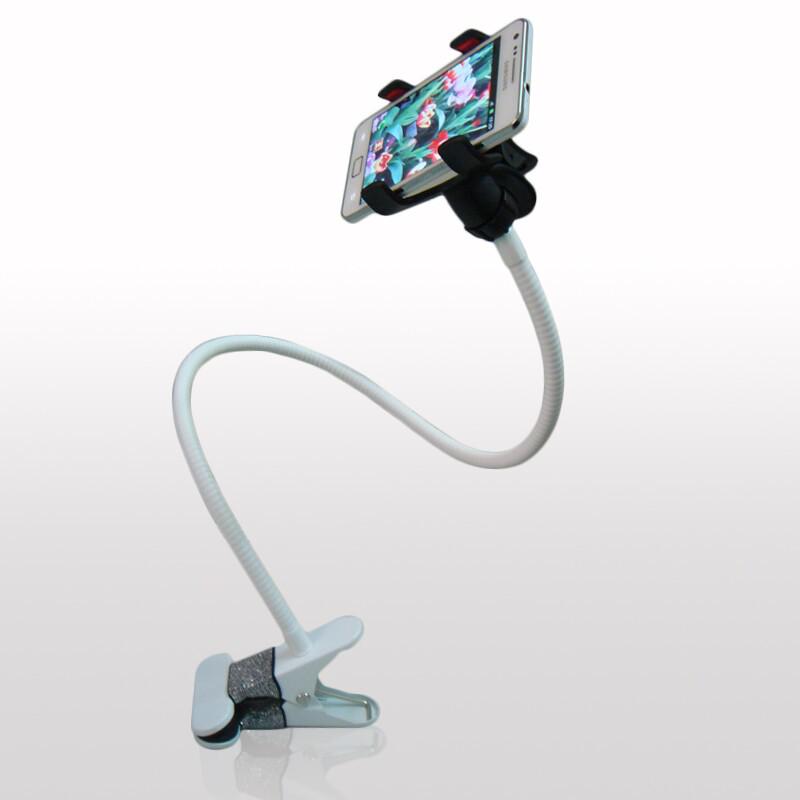 Adjustable 360° Rotating Metal Phone Holder for Bedside