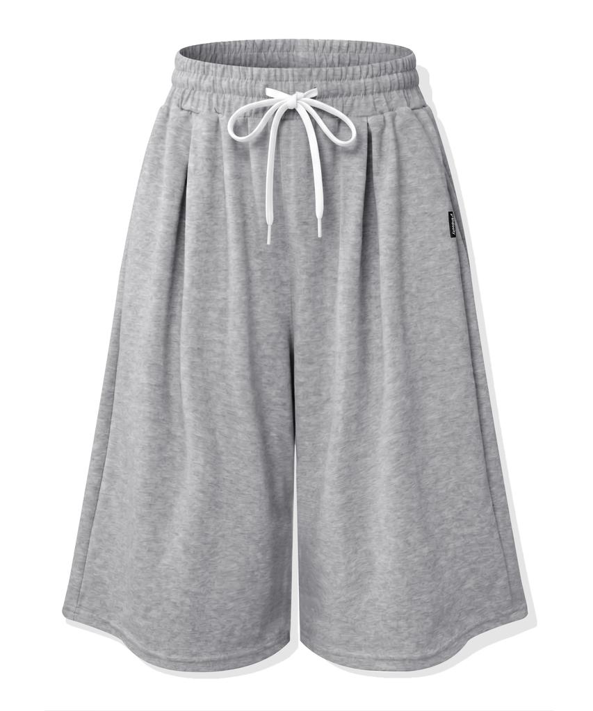 Grandiosity [Gym Wear] Super Wide Bermuda Sweatpants (2 Colors)