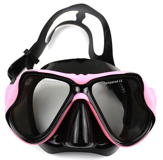 Large Frame Myopia Diving Mask with Tempered Glass and Liquid Silicone
