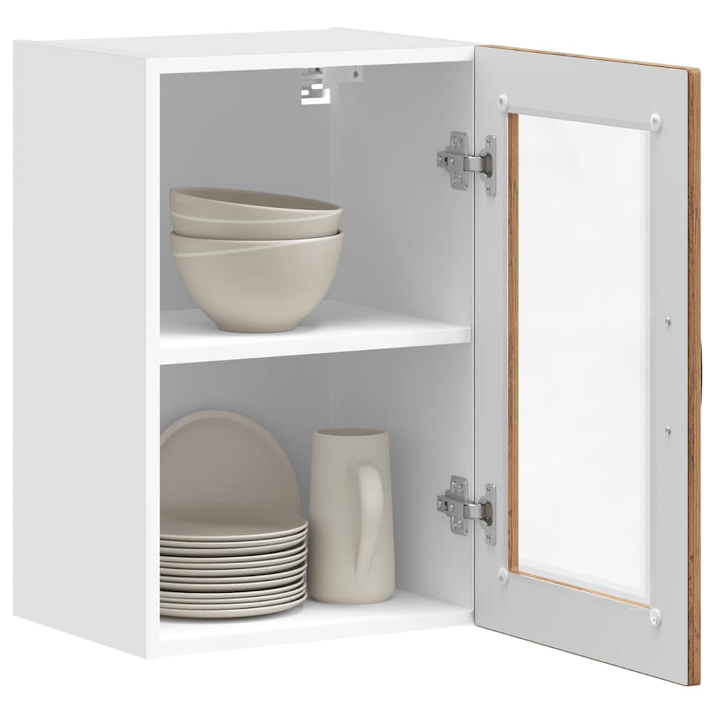 Vidaxl Kitchen Wall Cabinet with Glass Doors, Porto