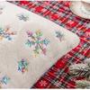 Snowflake Pillow Cover for Car Sofa Decoration Christmas Plush Cushion Covers