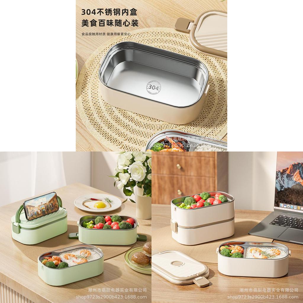 304 Stainless Steel Insulated Bento Box For Office And School Use