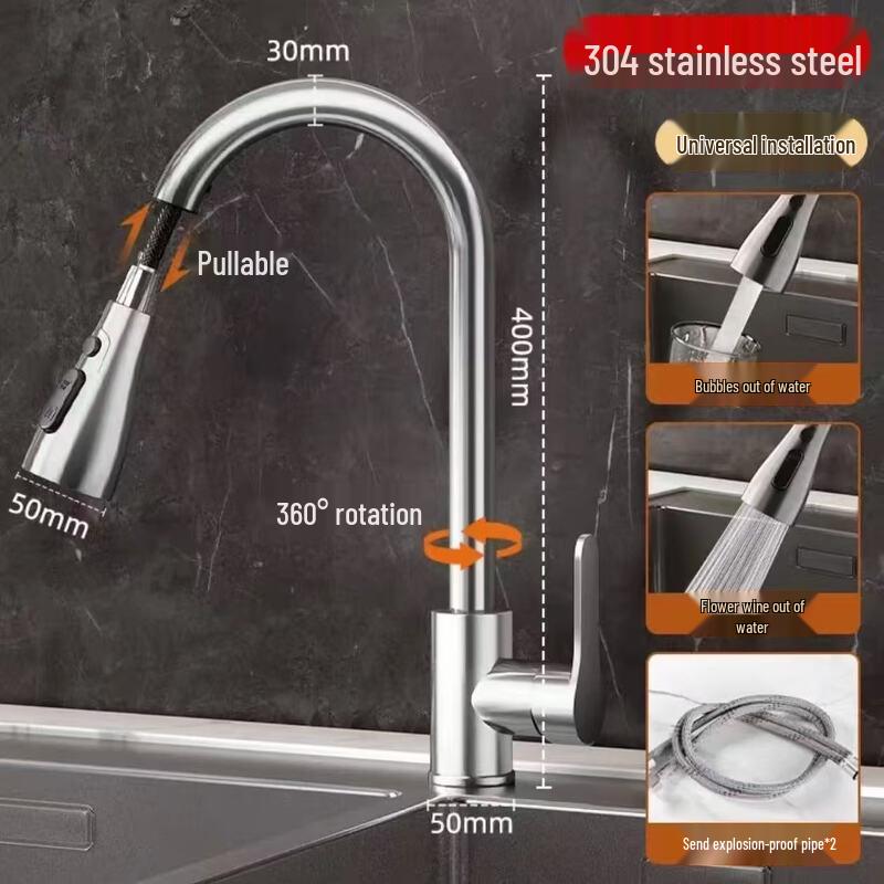 TLXT Kitchen Pull-Out Faucet