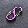 2pcs S Shape Carabiner Aluminum Alloy 8 Figure Clip for Outdoor Water Bottle Keychain Hooks hiking Fishing Hooks