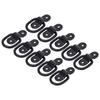 KIMISS Tie-Down Anchors, Set of 10, High Strength, Surface Mounted, D-Rings, For Securing Cargo,