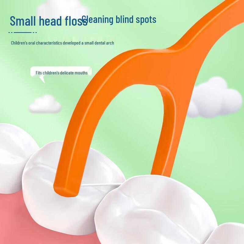 FAWNMUM Soft & Smooth Kids Dental Floss Picks