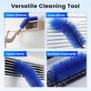 Microfiber Fan Cleaning Brush Bendable Head Microfiber Dusting Brush  For Electric Fans