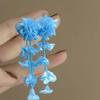 1 pair with Beads Tassel Vacation Flower Eardrops Women Seaside Earrings  Festival Ear Accessories