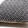 Cushion Cover Cotton Criss-Cross Black 40x40 cm