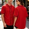 Unisex Streetwear Baseball Jersey Klassiek Heren Korte Mouw Modekleding Zwart Strepen Ontwerp Print Merch T-shirts Zomer Shirt