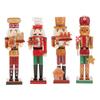 Wooden Nutcracker Soldier Figurines Ornaments 36CM Nutcracker Puppet Dolls Desktop Crafts Kids Gifts Christmas Decorations