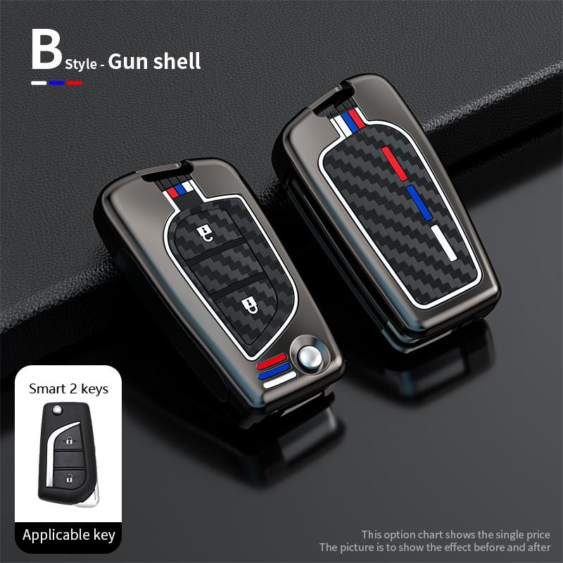Zinc Alloy Car Remote Key Case Full Cover Holder for Toyota Auris Corolla Reiz Avensis Verso Yaris Aygo Rav4 Scion TC IM 2015