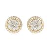 Exquisite and Compact Synthetic Zircon Earrings with A Minimalist Circular Design, Suitable for All Occasions As Exquisite Jewelry