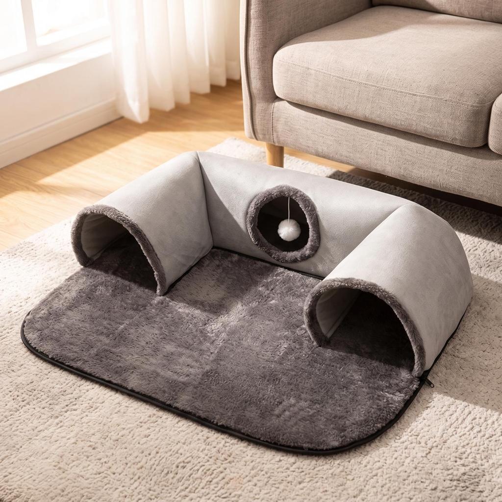 Cat Tunnel Bed Easy To Clean Nest Cozy for Kittens