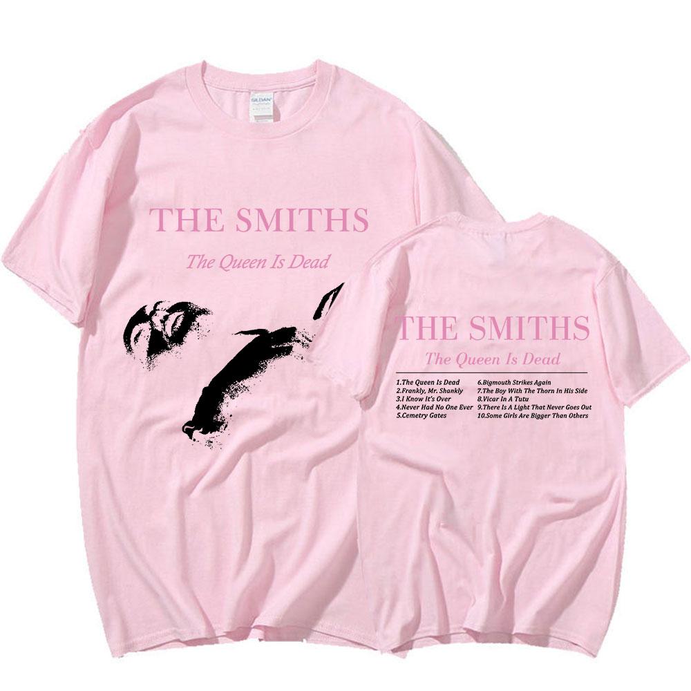 The Smiths The Queen Is Dead T Shirts Men Punk Rock Band 1980's Indie, Morrissey Short Sleeve T-shirt Oversized Cotton T Shirt