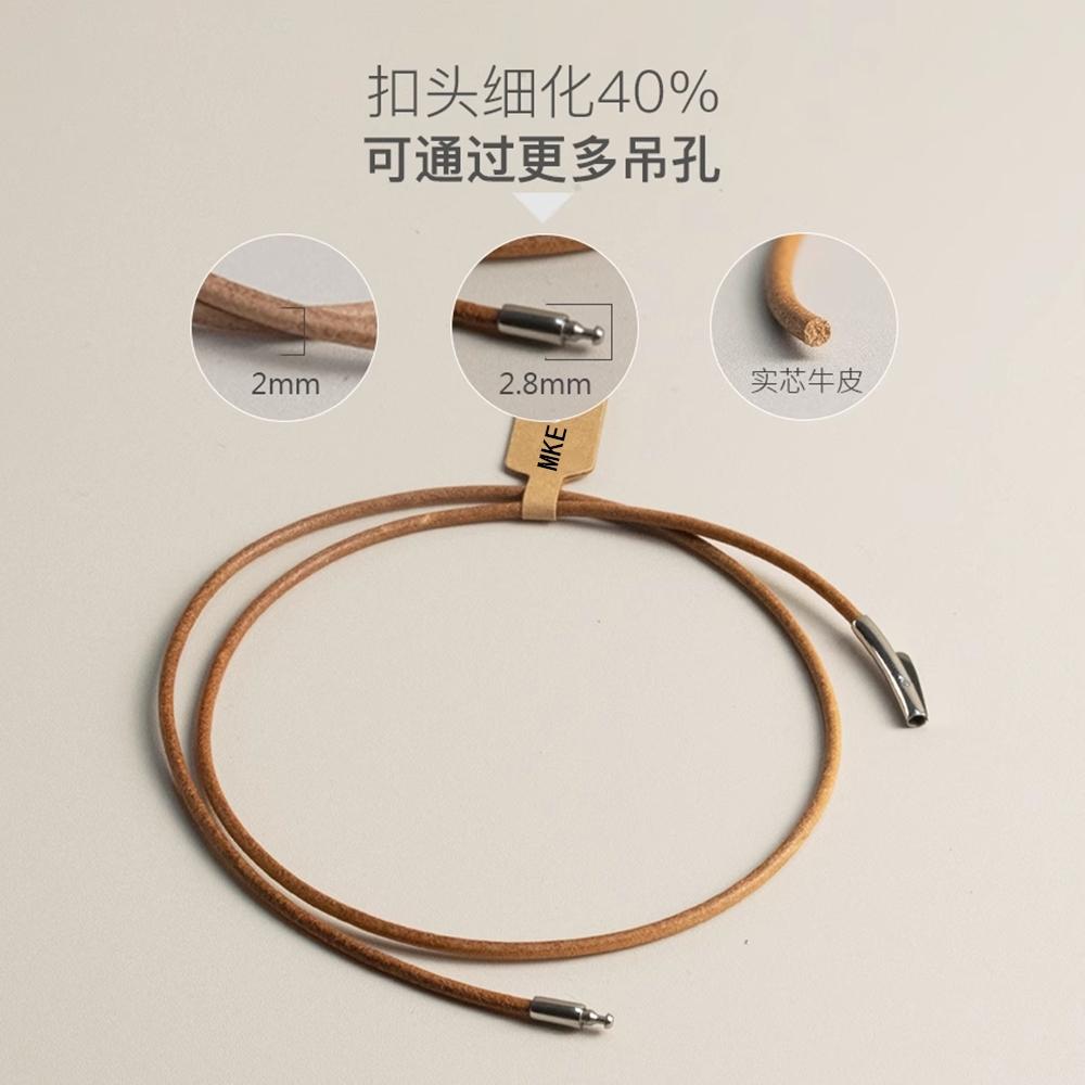 Collana Choker Semplice Fatta a Mano in Pelle di Mucca Primaria Collana in Pelle Chiusura in Acciaio Inossidabile Gioielli da Uomo Donna
