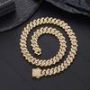 12mm Cuban Chain Rhinestone Hip-Hop Necklace – High-Quality, Versatile Design.