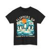 Flossen hoch Ich stehe mit Pinguinen T-Shirt Herren Damen Shirts Top, Pinguin Zölle Lustiges Shirt