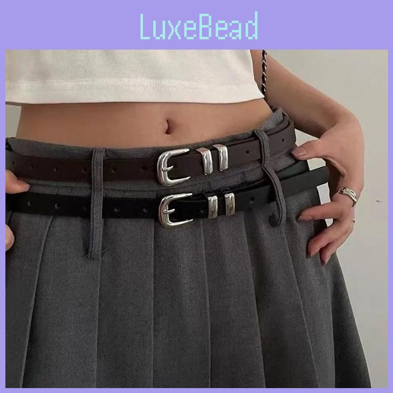 Stylish Korean Women's Simple Adjustable Metal Circle Belt For Skirts And Dresses