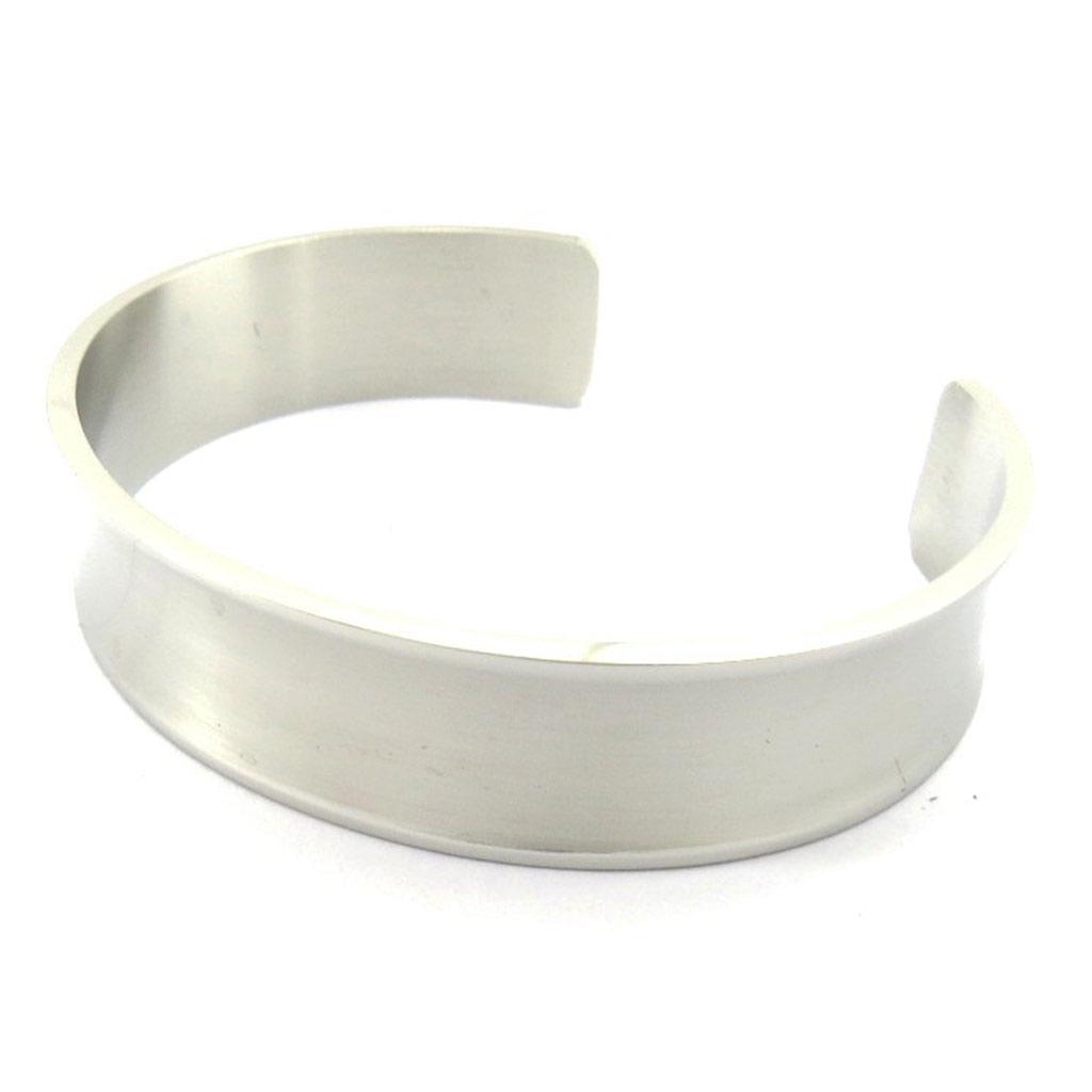 Les Trésors De Lily [G7824] - Silver 'Choreography' Steel Bracelet - 14 Mm