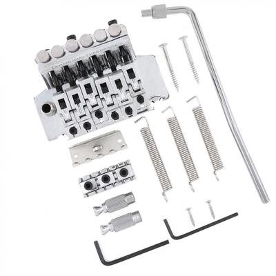 6-saitiges Doppelrollen-Saitenhalter-Sattel-Tremolo-Brückensystem, Silber und Schwarz optional