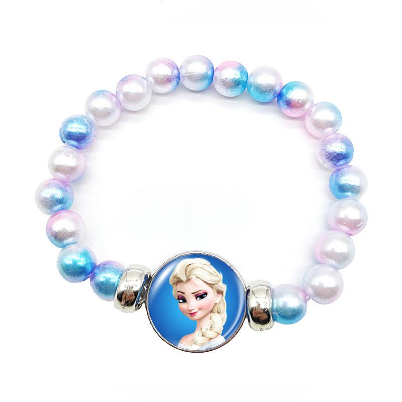 Frozen Princess Elsa Rainbow Beaded Retractable Children's Bracelet
