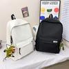 Schoolbag Backpack Simple Large Capacity Travel Backpack Male and Female Leisure Junior High School High School Student School Bag