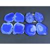 Dyed Slice Druzy Agate Matched Pair Cabochon Loose Gemstone 4Pair Lot 214Cts A-724