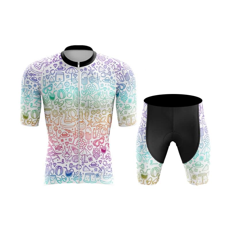 Cartoon Cycling Clothing Men Ropa Ciclismo MTB Cycling Clothes Short Sleeve Bike Short Maillot Ciclismo Jersey Set Cycling Suits
