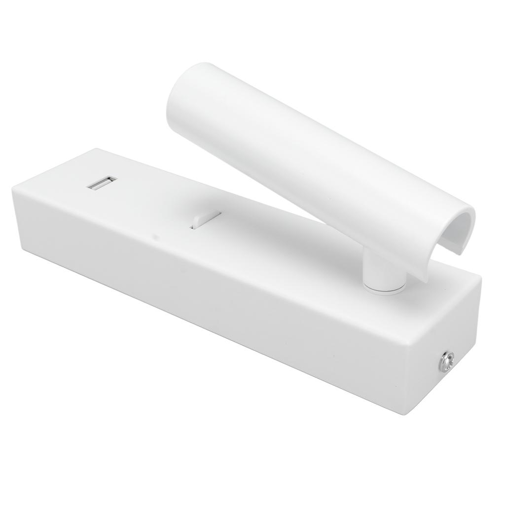 Wall Mounted Reading Light Adjustable Angle Plug In Minimalist LED Wall Lamp with Switch USB Output