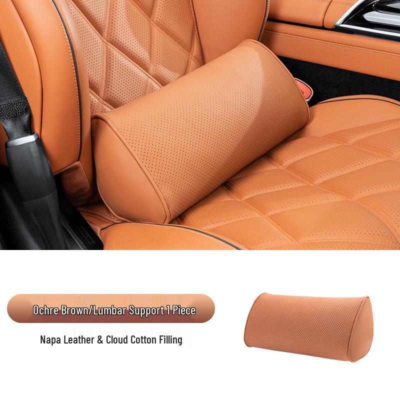 Maybach S-Class Bio-Cotton Car Seat Cushion Set with Headrest and Lumbar Support Pillow