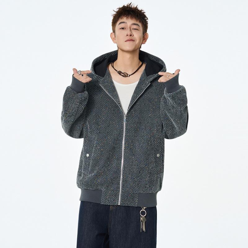 

Jacket Jacket Men s Hooded Starry Sky New Sports Outdoor Autumn and Winter Loose Casual Couple Style 3XL серый