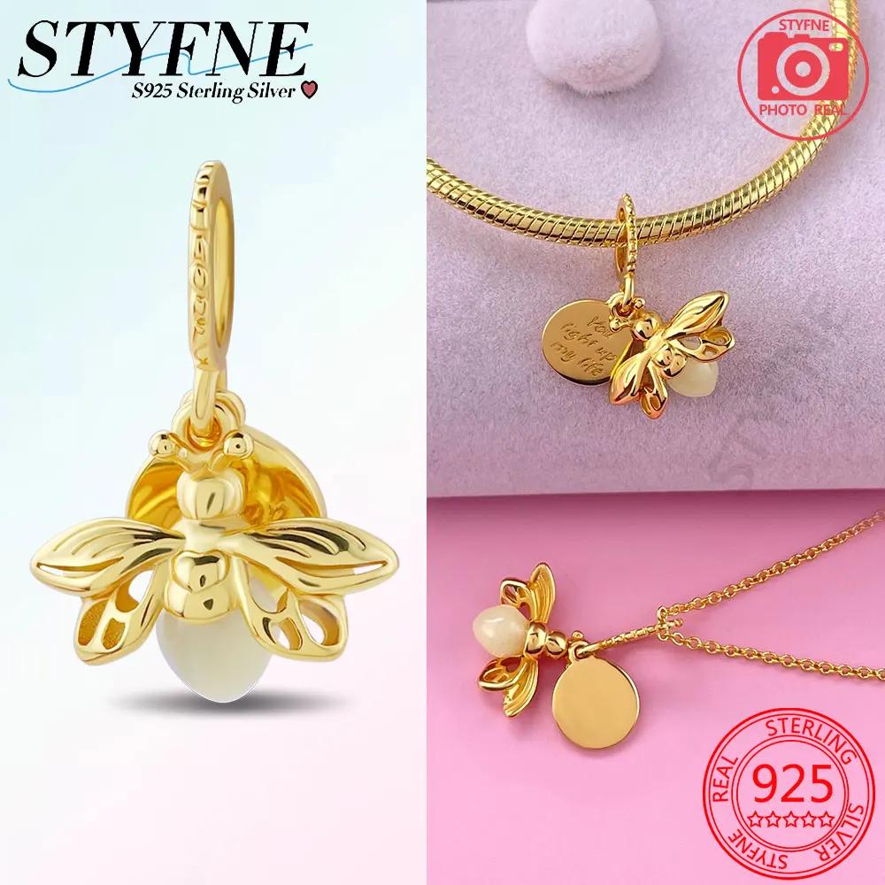 

Copper Gold Glow In The Dark Firefly Pendant Fit Bracelet Women Diy Pendant For Jewelry Making Gifts
