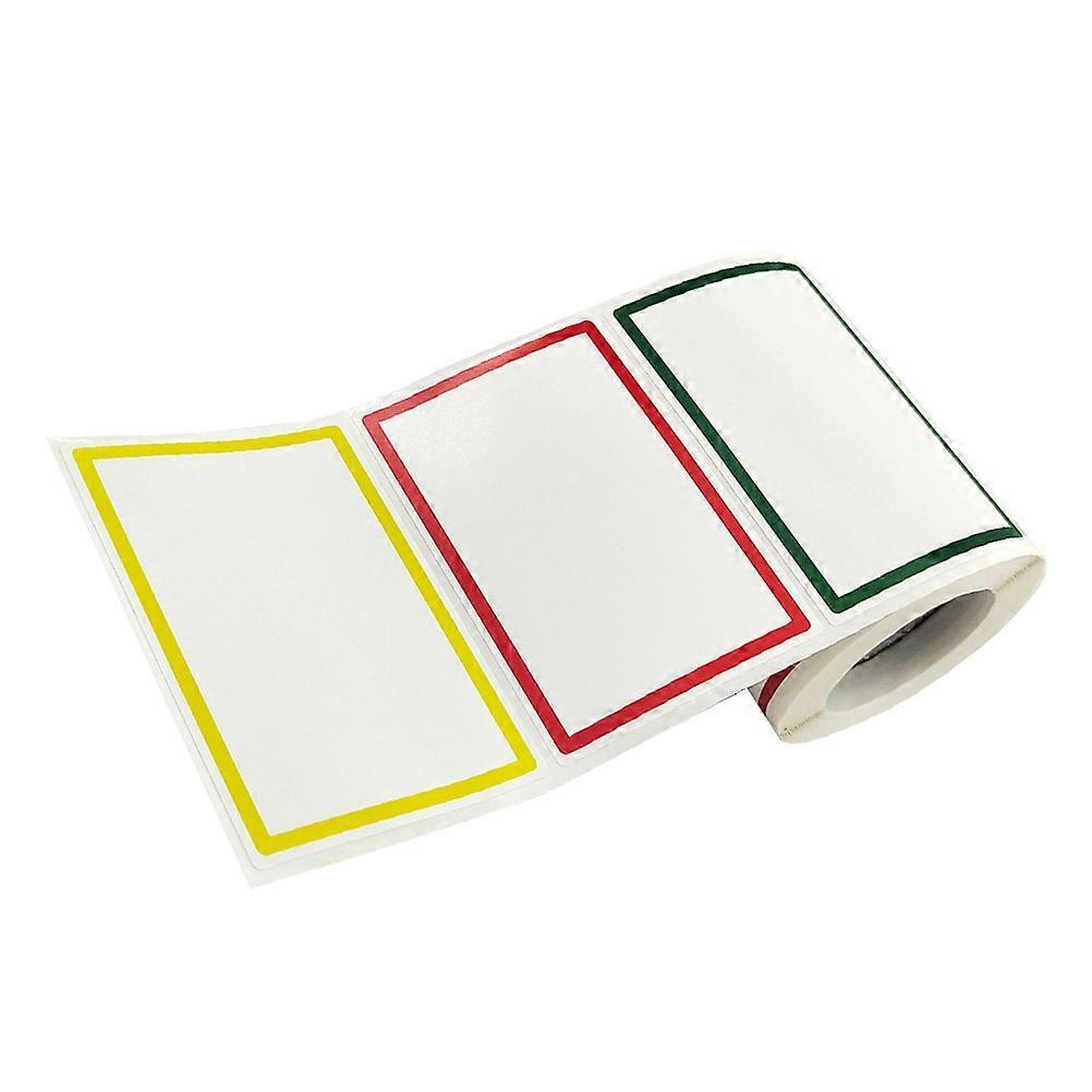 Colorful DIY Blank Name Label Stickers, Self Adhesive Sticky Classification Tags for School, Office, and Household Organization, Easy Peel and Write